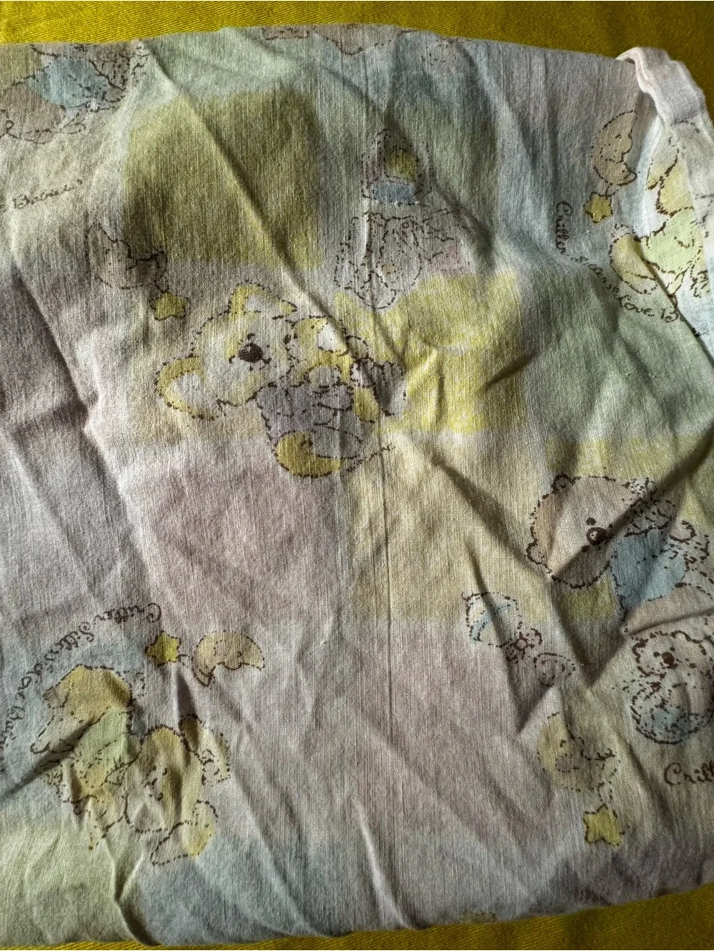 Vintage crib sheet